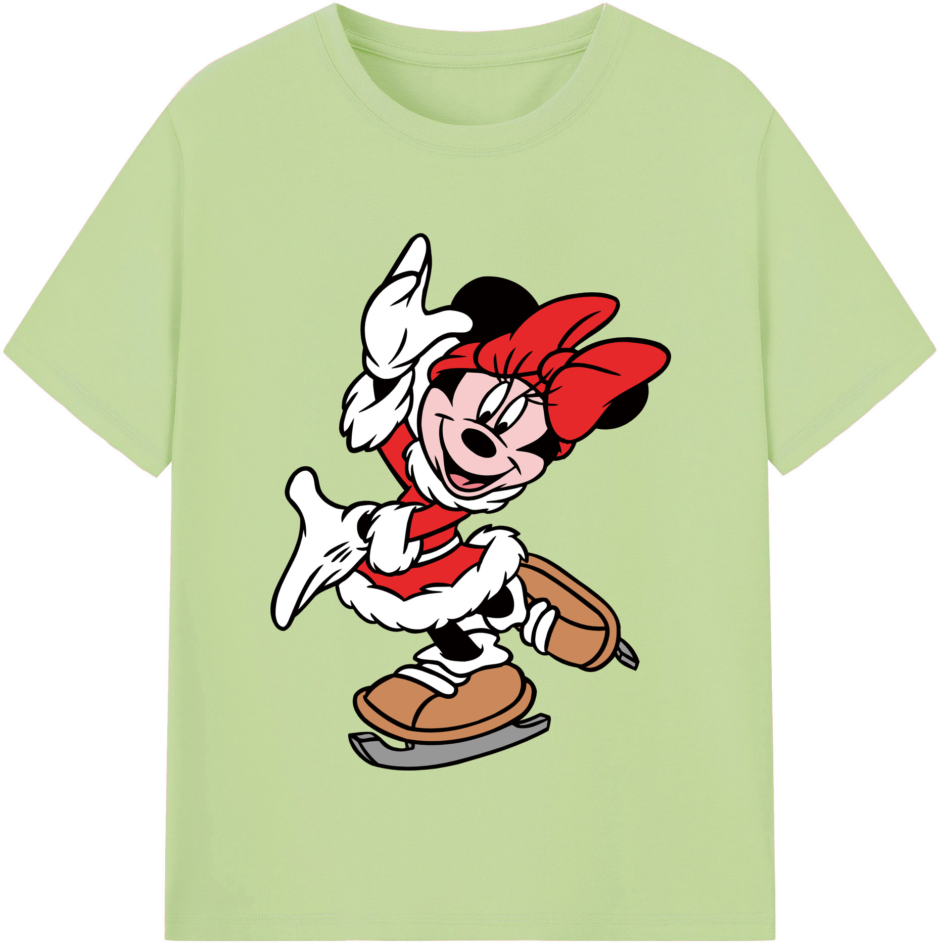 （画像用） ミッキーマウス Mickey Mouse 綿100％半袖Tシャツ（フロントプリント）